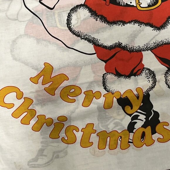 Vintage Christmas Pillowcase Santa Sack toys 50% Polyester/ cotton England - Picture 2 of 15